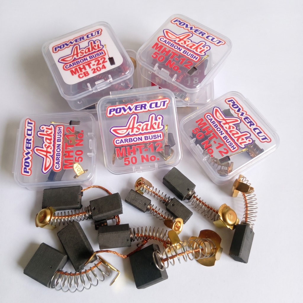 Asaki Power Cut Retail Packs and Heavy-Duty Carbon Brushes